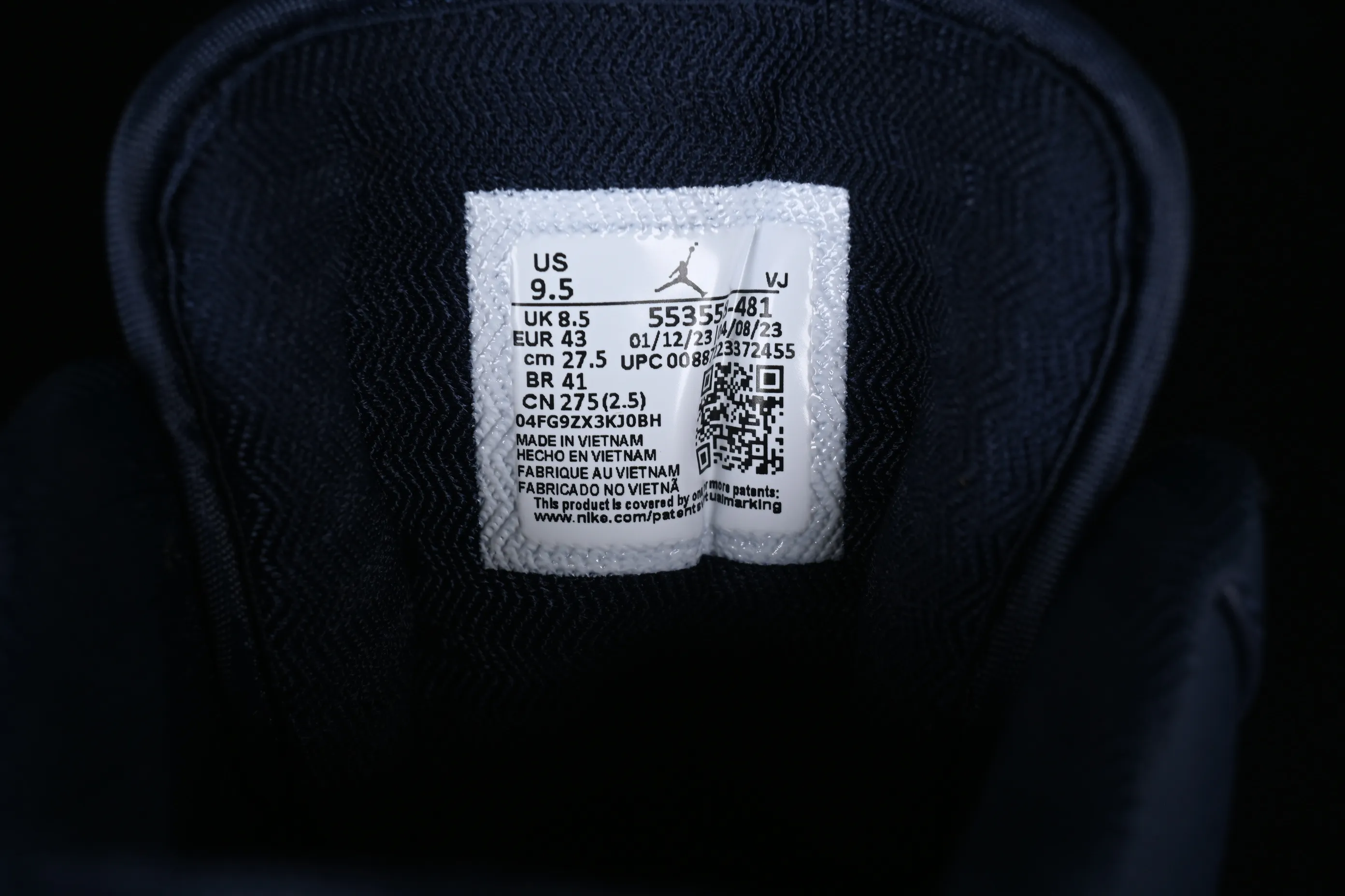 All categories Air Jordan Jordan series basketball shoes Air Jordan 1 Low G version pure original Air Jordan AJ1 Joe 1 midnight blue low-top cultural and leisure sports sneakers 553558-481